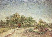 Lane in Voyer d'Argenson Park at Asnieres (nn04) Vincent Van Gogh